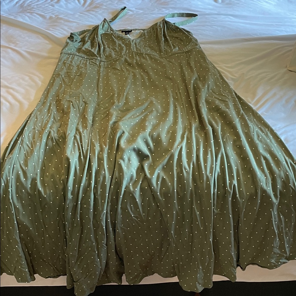 Torrid Green Polka Dot Dress